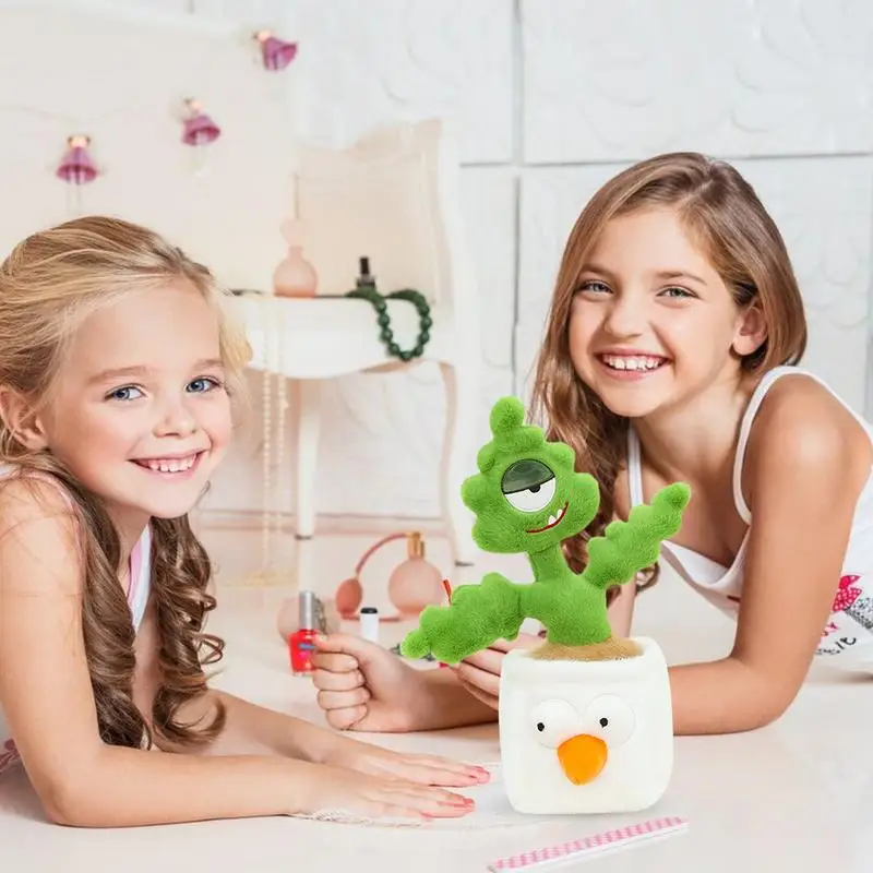 Плюшевые растения в горшках мультяшные настольные плюшевые мягкие деревья