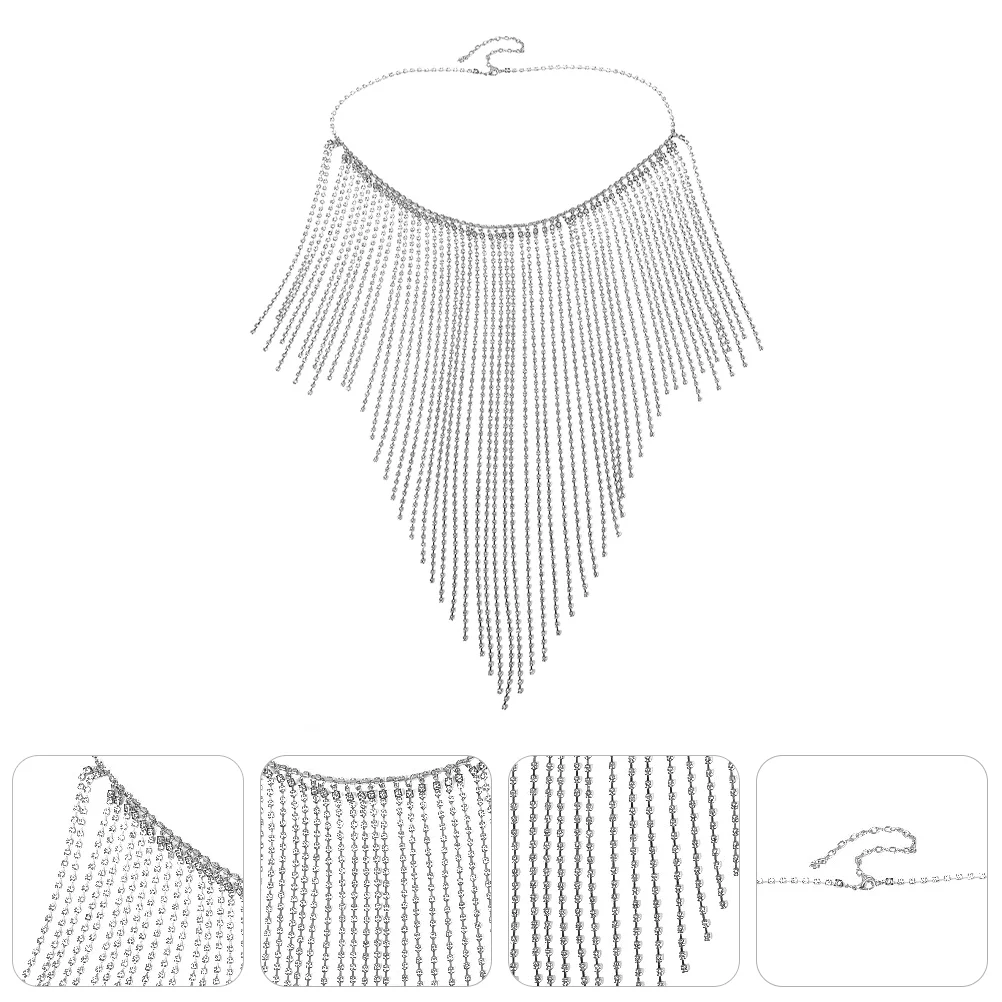 

Waist Chain Rhinestone Belly Waist Belt Tassel Body Chain Waist Jewelry