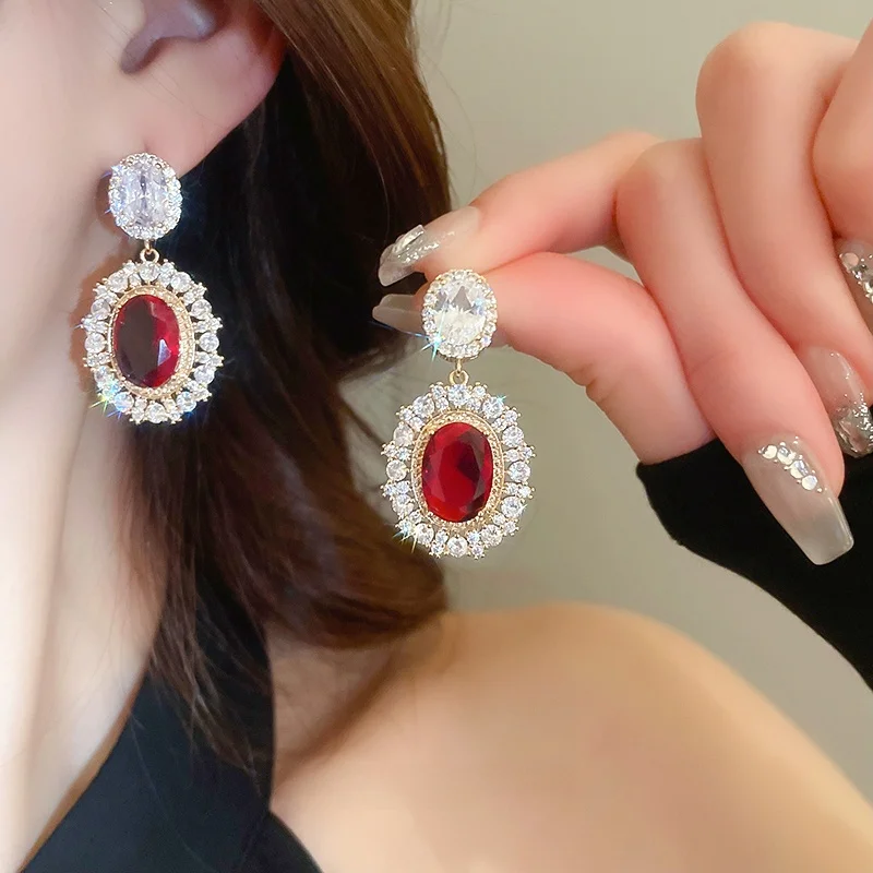 Средневековые винтажные серьги легкие роскошные высококачественные элегантные