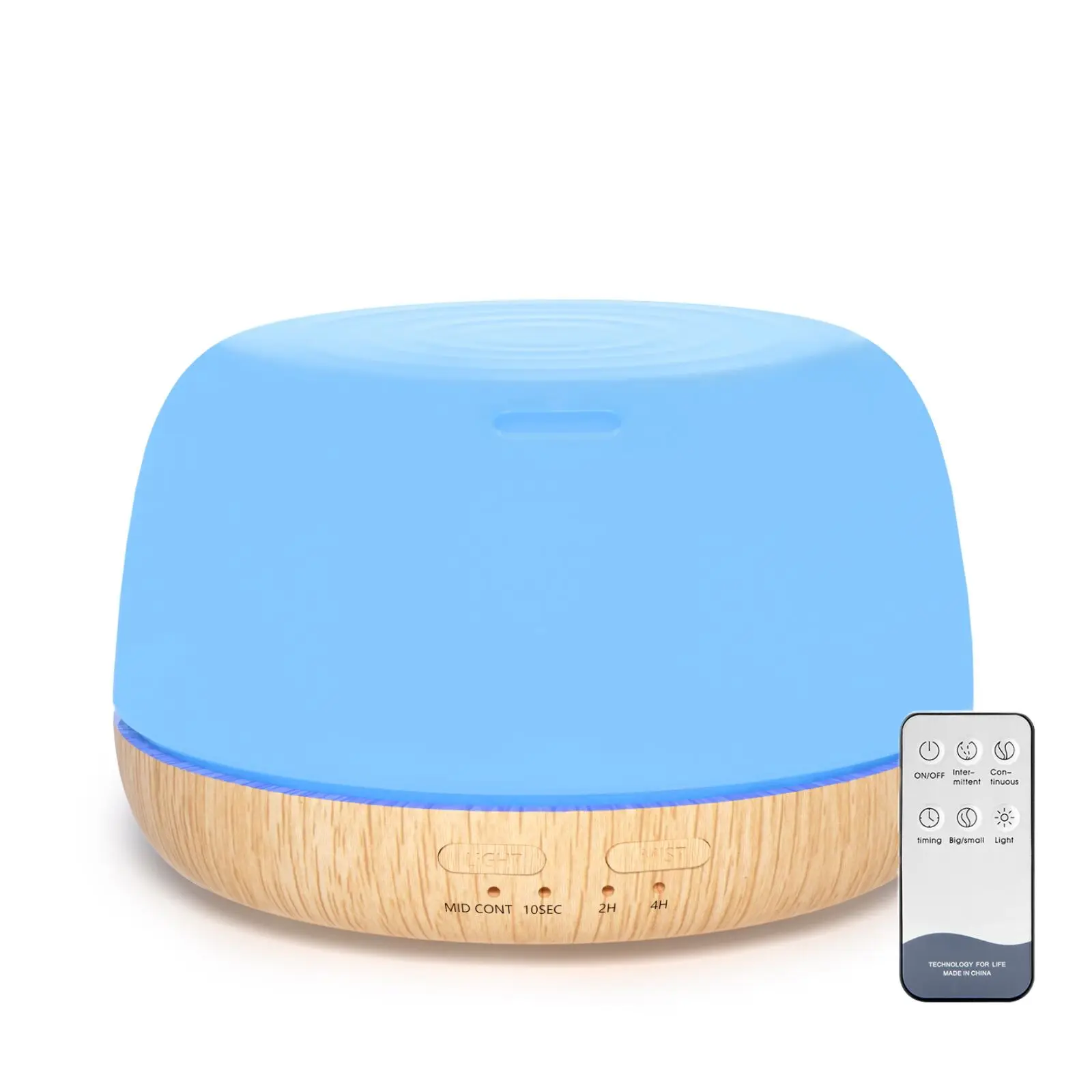 

Hot Sale Ultrasonic Home Air Humidifier 300ml Wood Grain Electric Essential Oil Aroma Diffuser With Remote Control