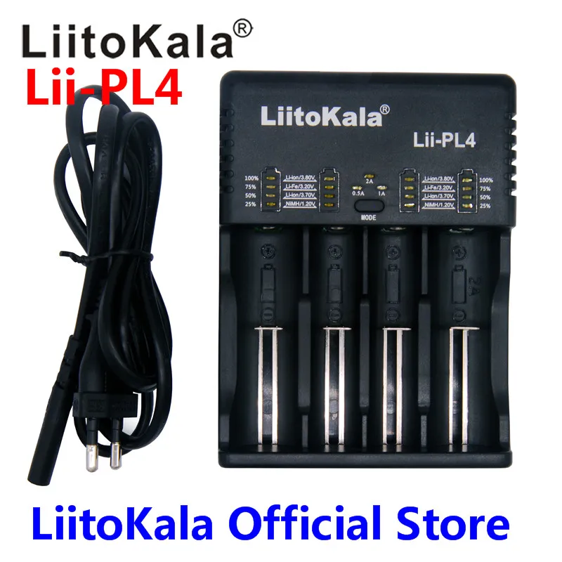 

LiitoKala Lii-PL4 Lii-S6 Lii500s battery Charger for 18650 26650 21700 18350 AA AAA 3.7V/3.2V/1.2V/ lithium NiMH battery