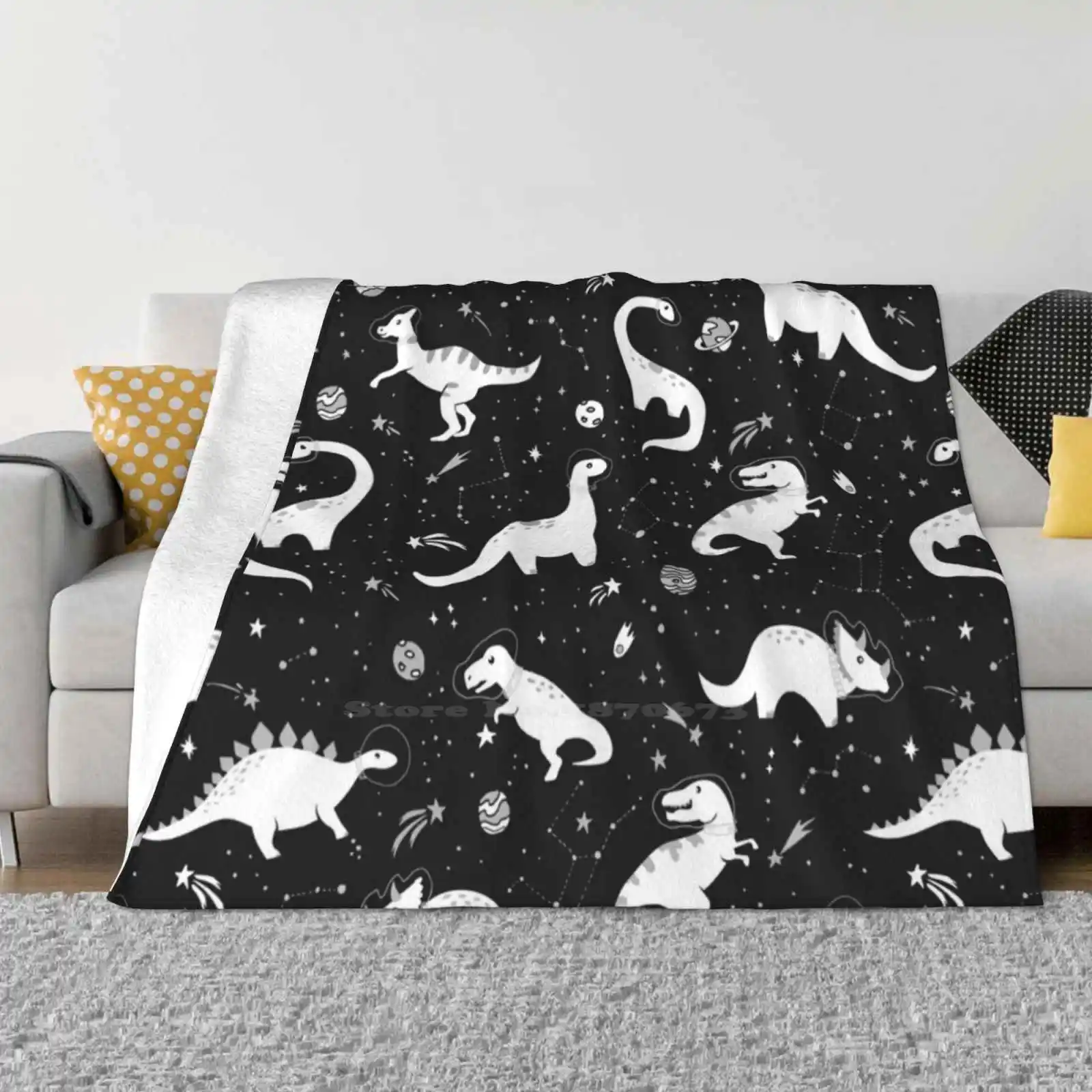 Космические динозавры бестселлер домашнее фланелевое одеяло для комнаты