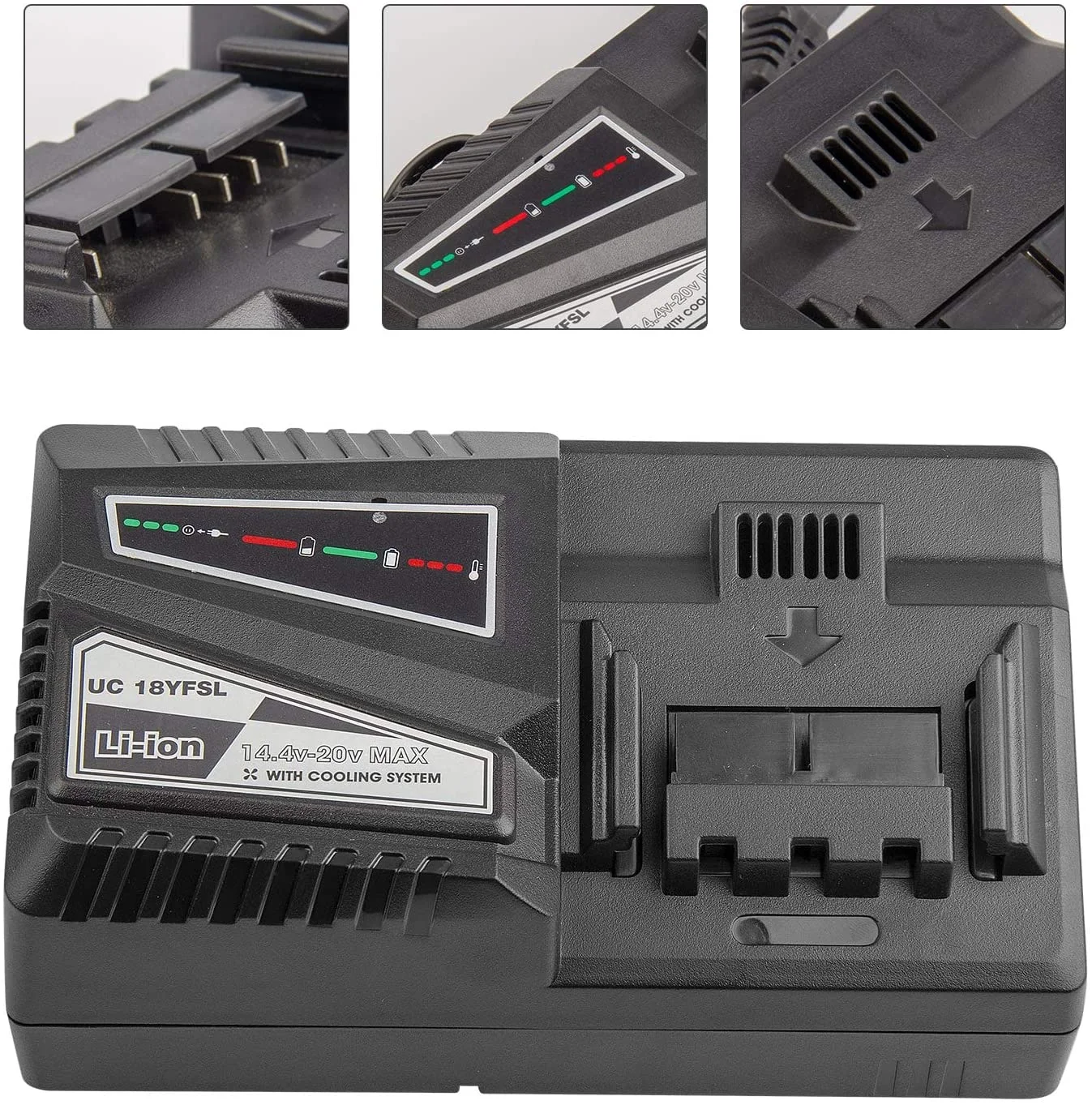 ЗУ для литий-ионного аккумулятора UC18YFSL для Hitachi 14.4V-18V Li-ion BSL1815 BSL1820 BSL1825 BSL1840 BSL1850 BSL1860 UC18YKSL.