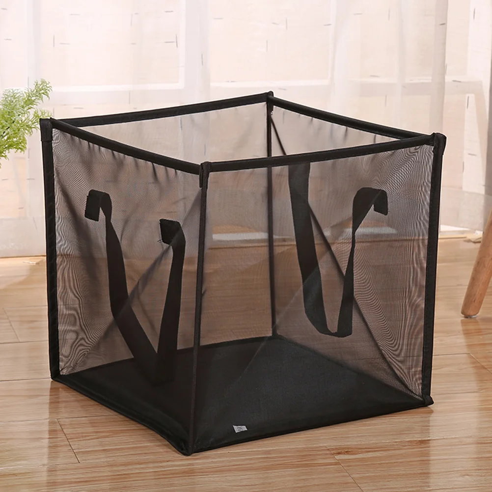 

Folding Laundry Basket Collapsible Large Hamper Toy Bag Handle Dirty Clothes Polyester Hard Small Child Foldable
