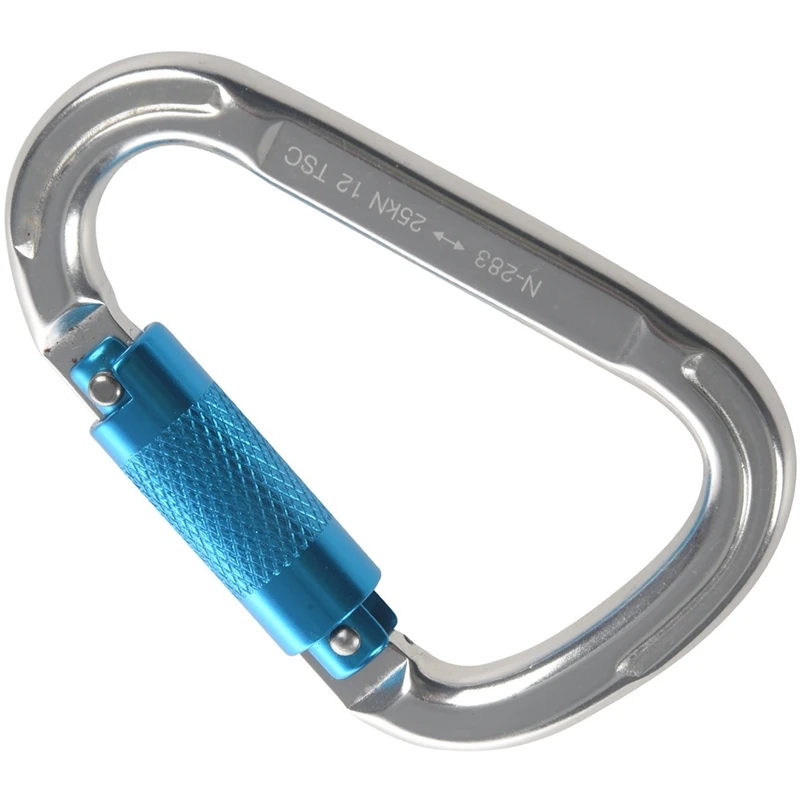 

ELOS-2X Professional Pear-Shape Screw Gates Buckle Lock Carabiner Rock Climbing Equipment Outdoor 30Kn