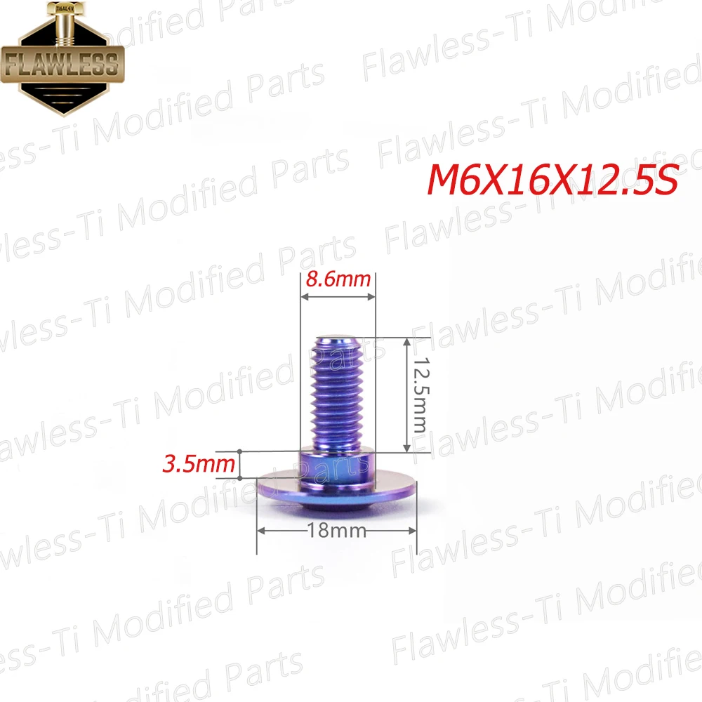 

Tитановый болт FLAWLESSTI Gr5 M6 для Suzuki GSX 1000