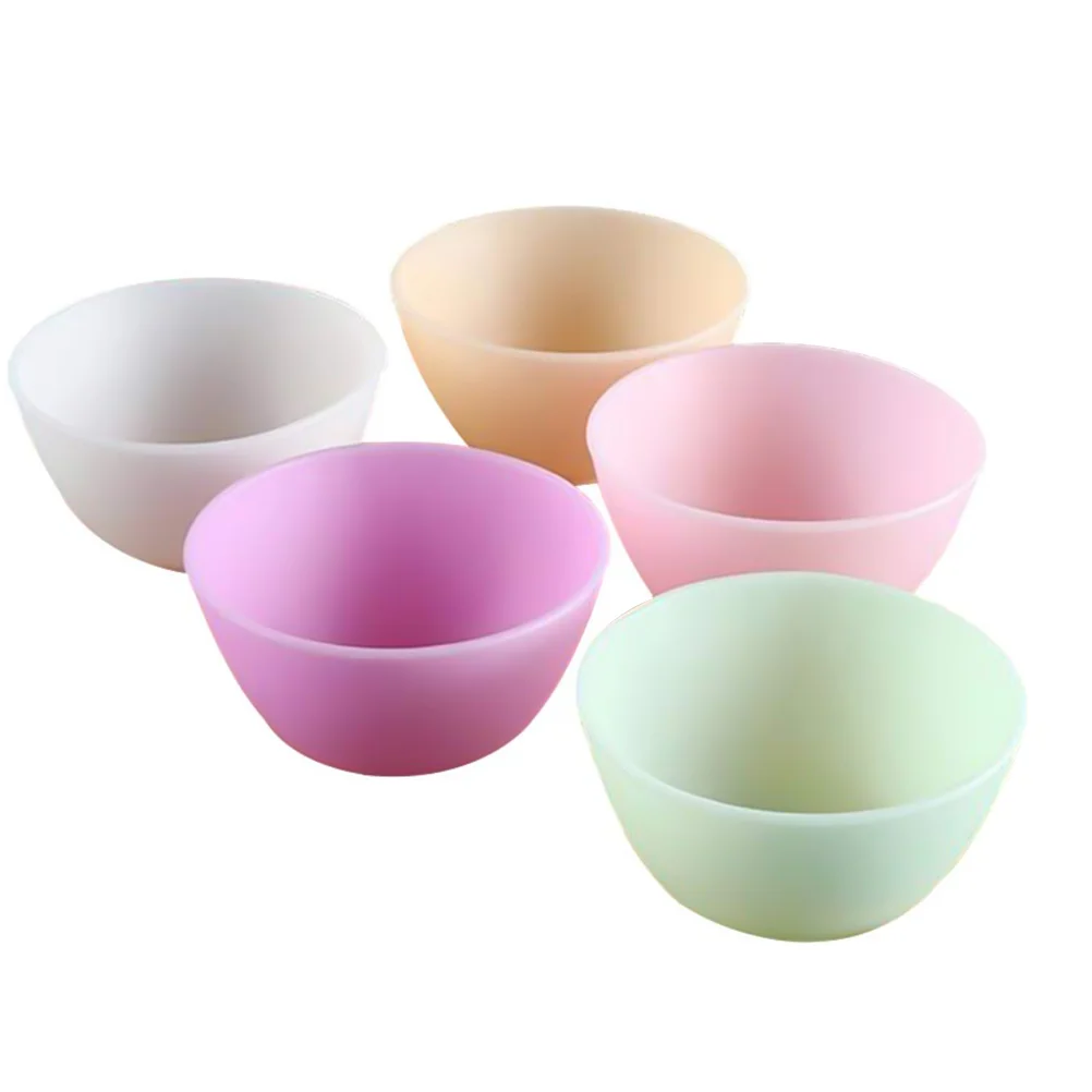 

Bowl Silicone Bowls Mixing Prep Facesalad Measuring Dessert Diy Facemask Tool Care Pinch Skin Modeling Mud Claymask Makeupliquid