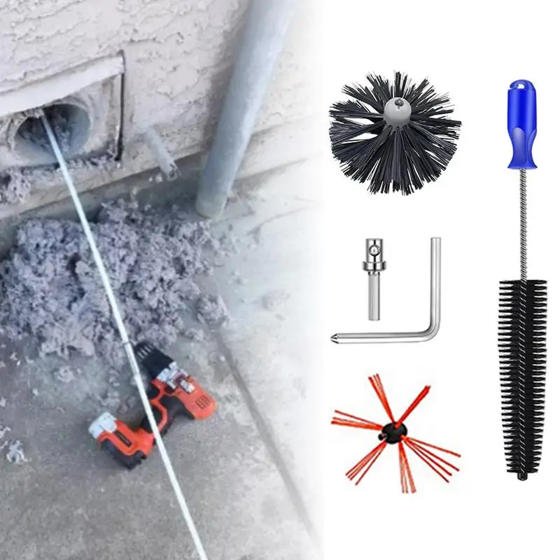 

Chimney Sweep Cleaning Kit Chimney Sweeping Tools With Rods Fireplace Chimney Brush Rod Kit For Cleaning With Replacement Brush