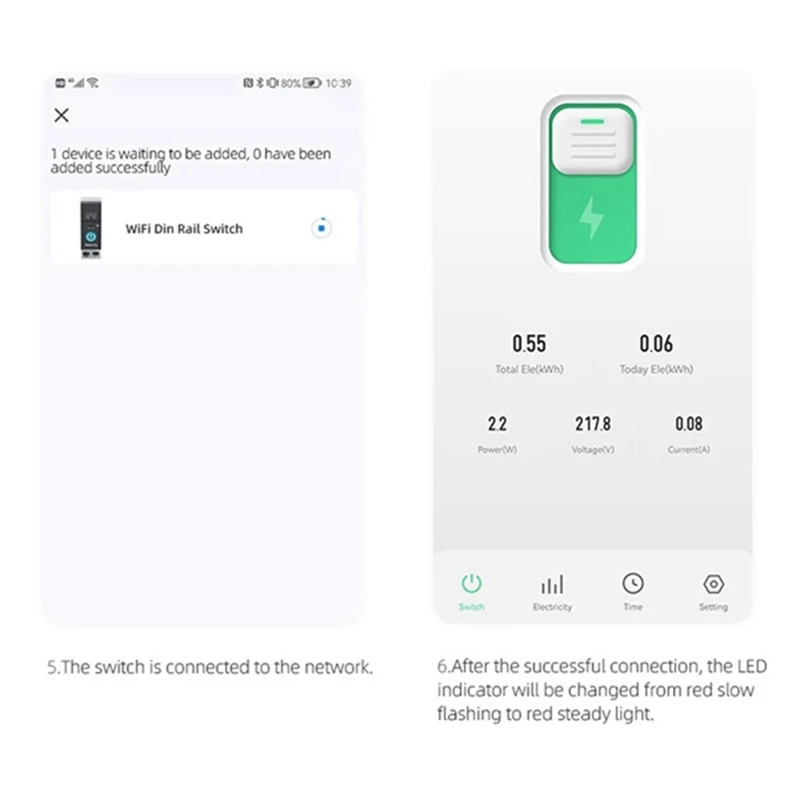Фото Умный автоматический выключатель TUYA WIFI 1P DIN-рейка для беспроводного дистанционного управления умным домом №2