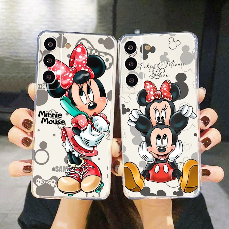 

Minnie Fashion Baby For Samsung Galaxy S23 S22 S21 S20 Ultra Plus Pro S10 S9 S8 4G 5G Silicone Transparent Phone Case Coque Capa