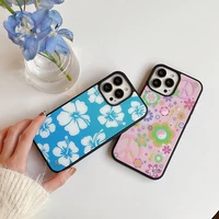 wildflower peace n luv phone case for iphone 11 12 13 pro max x xr 7 8 plus se20 high quality tpu silicon hard plastic cover