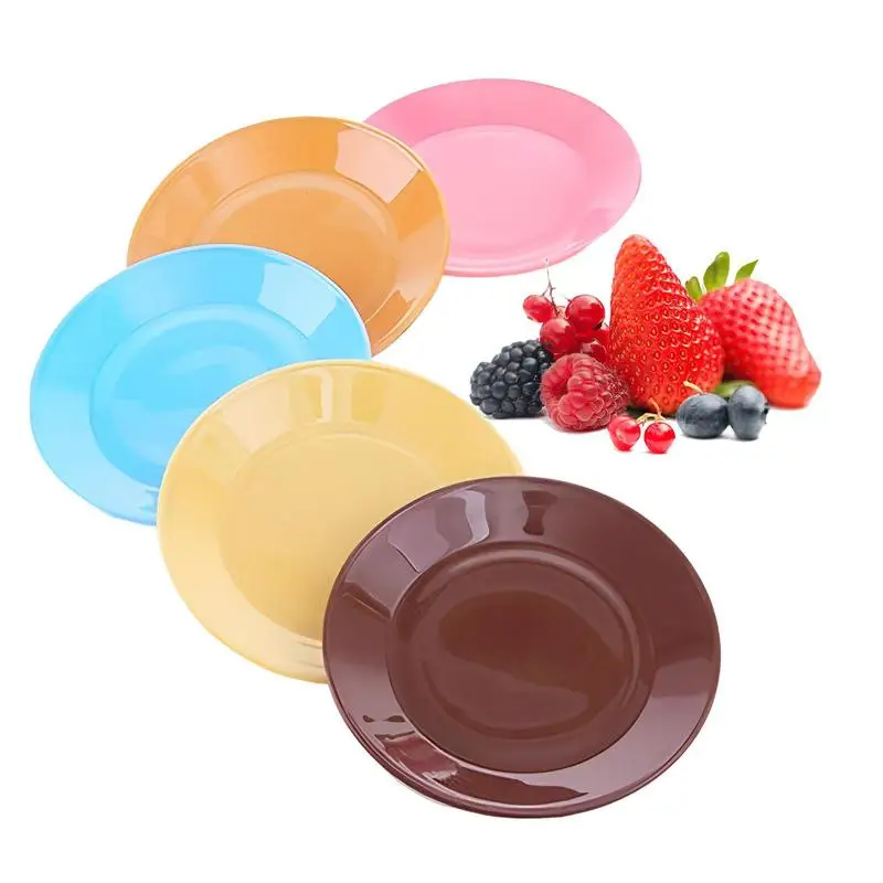 

Party Serving Dishes 5pcs Colorful Snack Dishes Household Dinnerware For Snacks Fruits Camping Dishes For Ketchup Fruits Nut