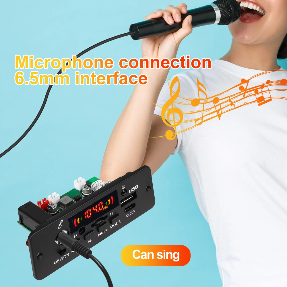 Usb Fm Recording Folder Switching Microphone Handsfree Control