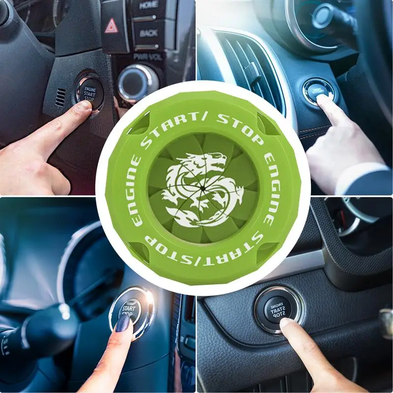 Крышка кнопки запуска защитный чехол для стартера зажигания автомобиля кольцо