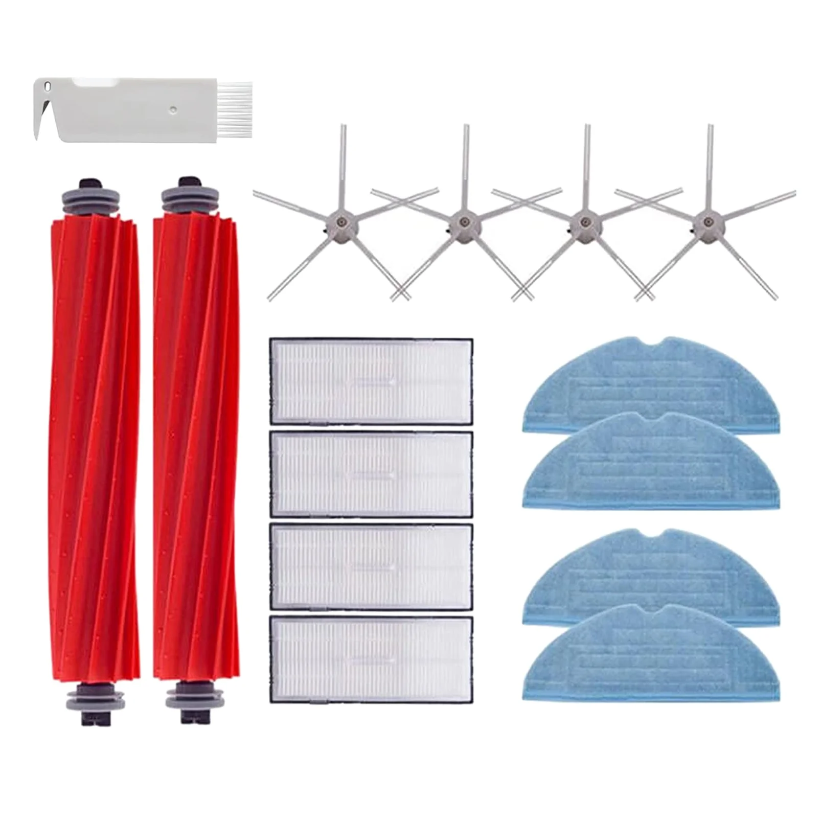 

Съемная резиновая основная щетка для фильтра Roborock T7S S7, насадка на швабру, тканевая боковая щетка, детали для пылесоса