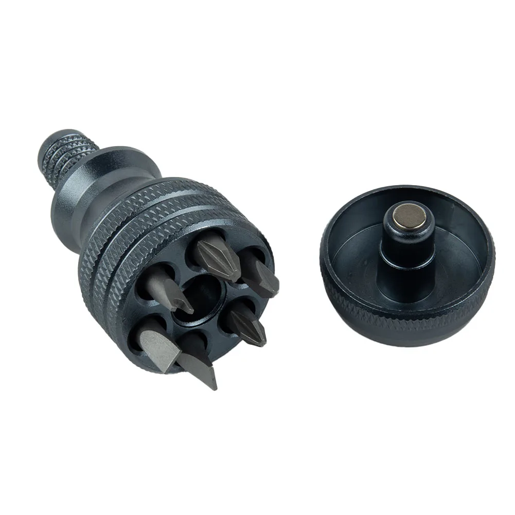 

7 In1 Screwdriver Digital Products 1/4inch Alloy Steel Aluminum Alloy+Steel Grey Magnetic Screwdriver Workmanship