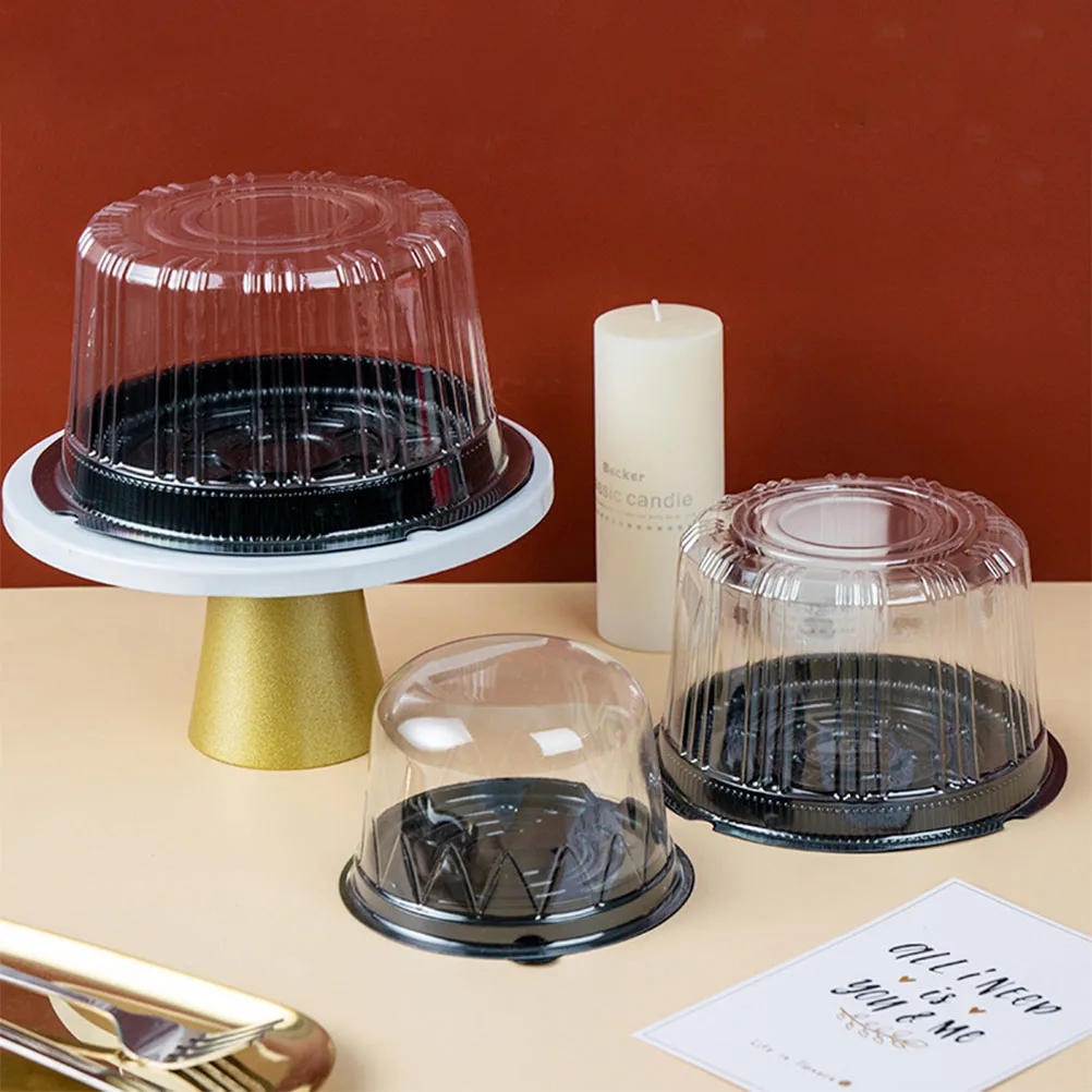 

20pcs 8/6 Inch Transparent Cake Box Plastic Cake Boxes And Packaging Dome Holder
