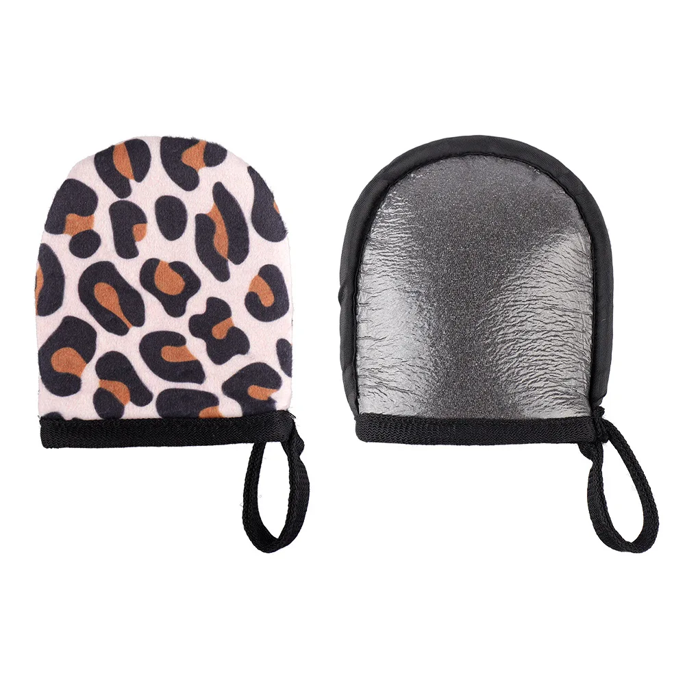 

New Body Tanning Oil Applicator Coloring Flocking Lotion Smear Tool Gloves Finger Sleeve Pull Back Strip Tanning Accessory 3pcs