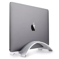 portable laptop stand aluminum alloy stable vertical storage rack desktop erected holder space saving anti slip for macbook pro