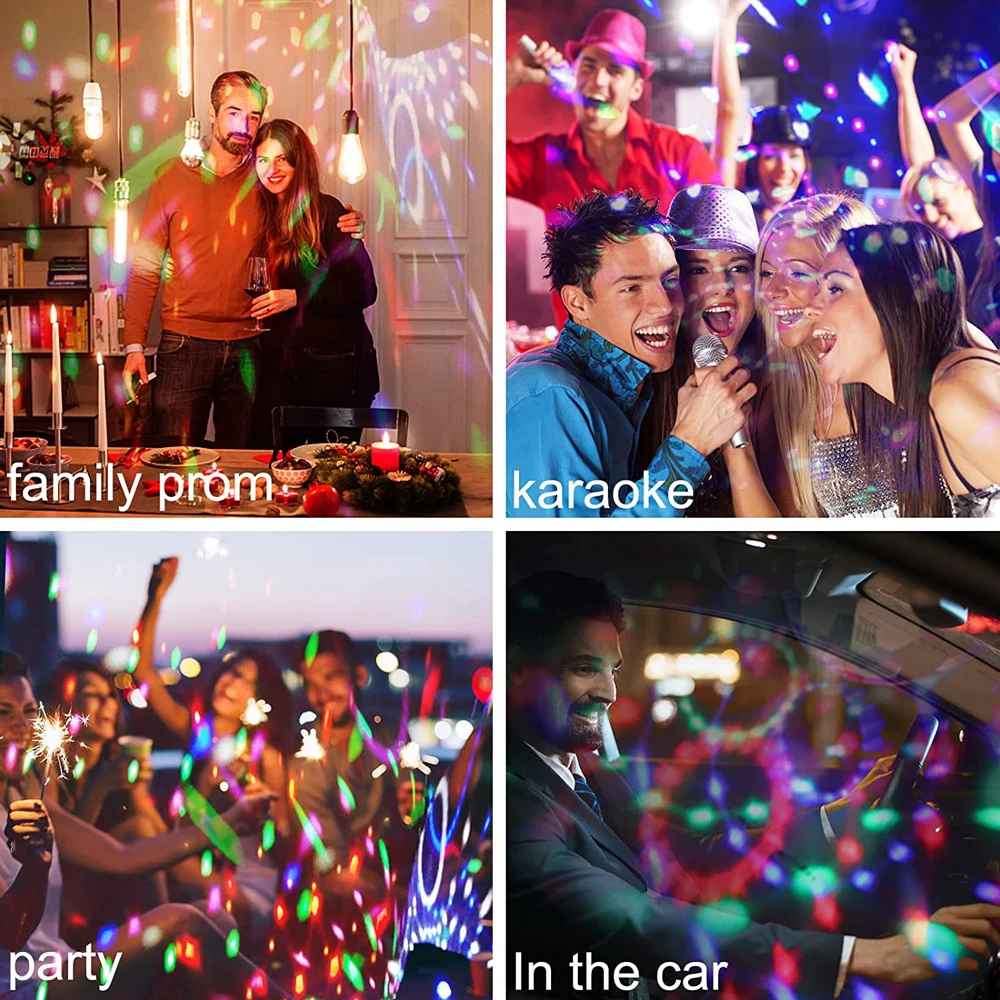 Диско-Шар освесветильник для диджевечерние беспроводной BT музыкальный