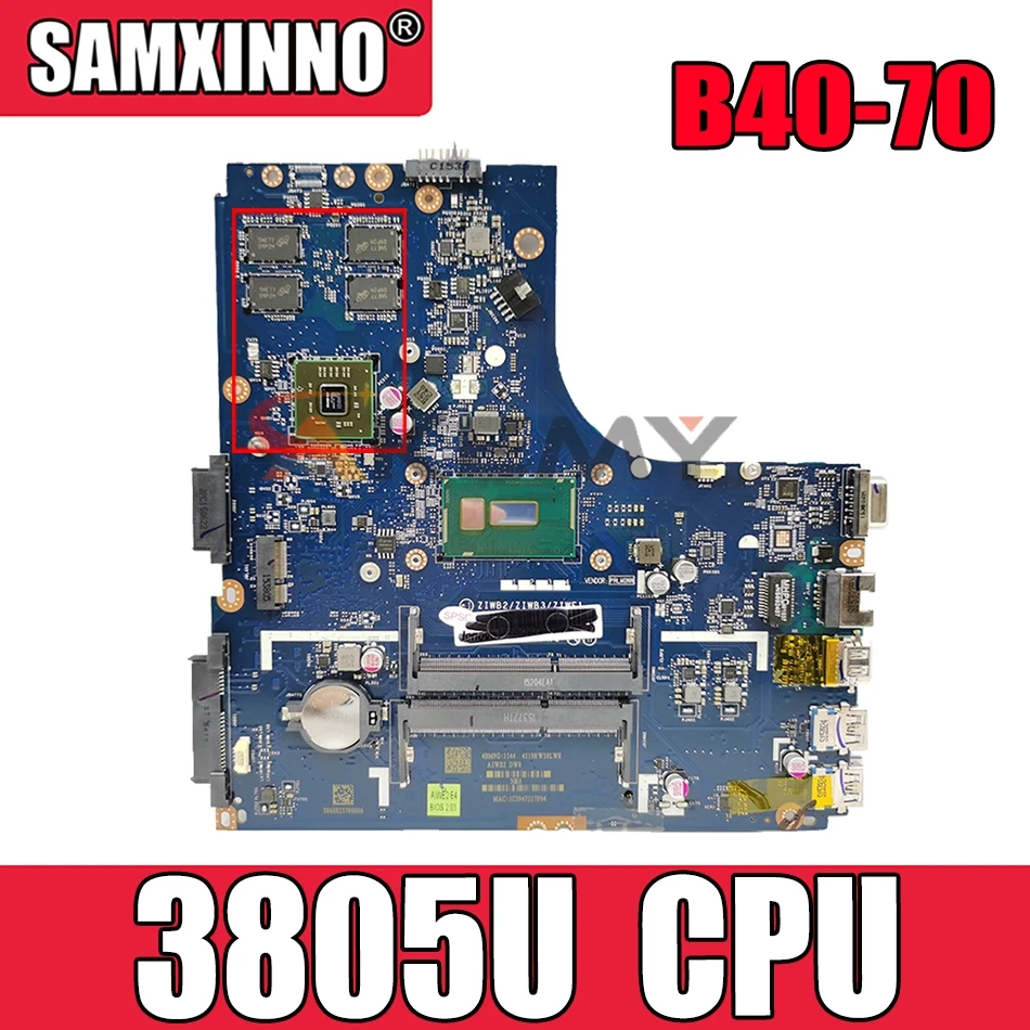 

Материнская плата для ноутбука LENOVO Ideapad B40-70 Core SR210 3805U 216-0867030 5B20H7063, протестированная материнская плата 100%