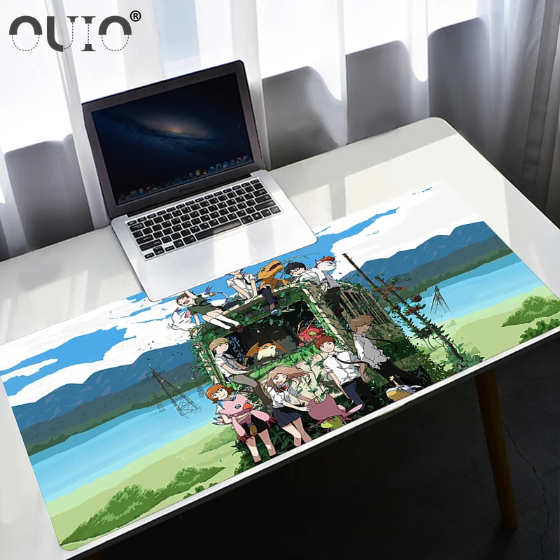 

40x90cm Cartoon Digimon Monster Large Pad Mouse Mats Anime Computer Keyboard Mouse Pad Gamer Gaming Locking Edge Mousepad Xxl