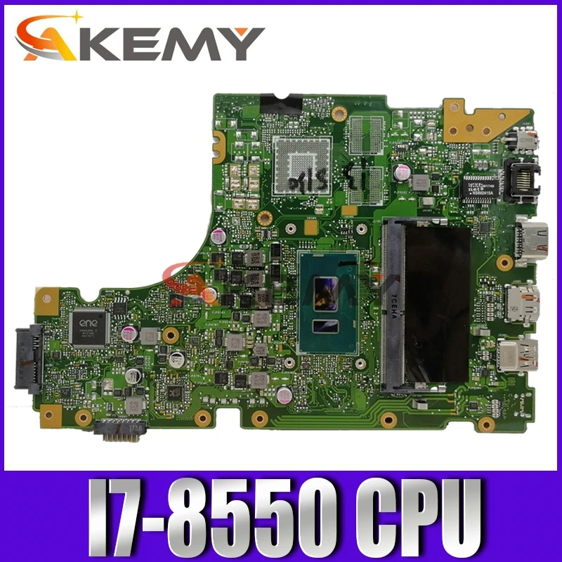 

SAMXINNO For Asus X442 X442U X442UA X442UR X442UQ X442UQK X442UQR Laotop Mainboard X442UA Motherboard with I7-8550 CPU