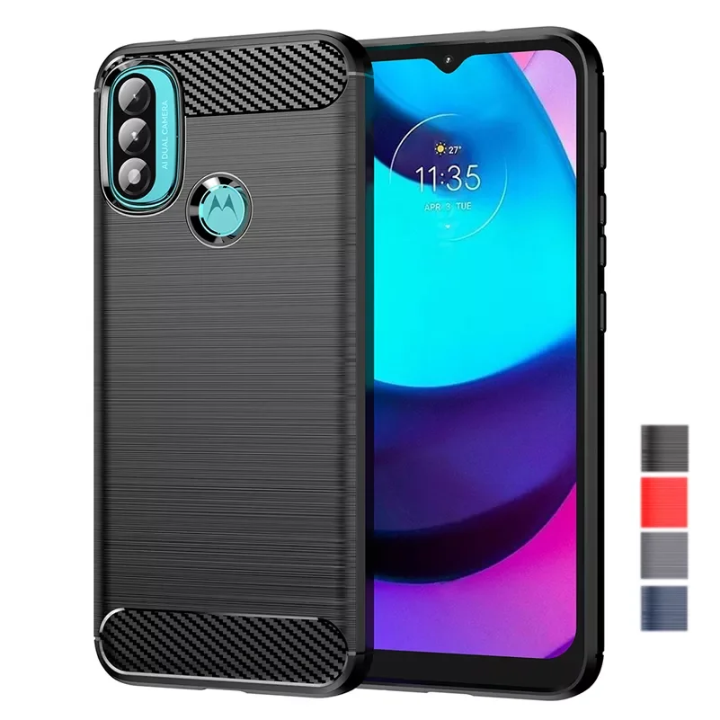 

Case for Motorola Moto G9 G8 G P30 Play P40 Power Plus 2021 5G Plus Shockproof Phone Cover Brushed Texure Back Skin
