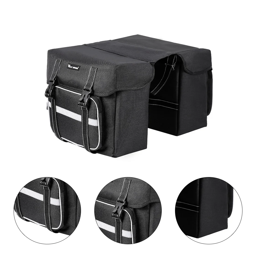 

Bike Saddle for Rear Rack Large Capacity Cycling Tail with Rain Cover
