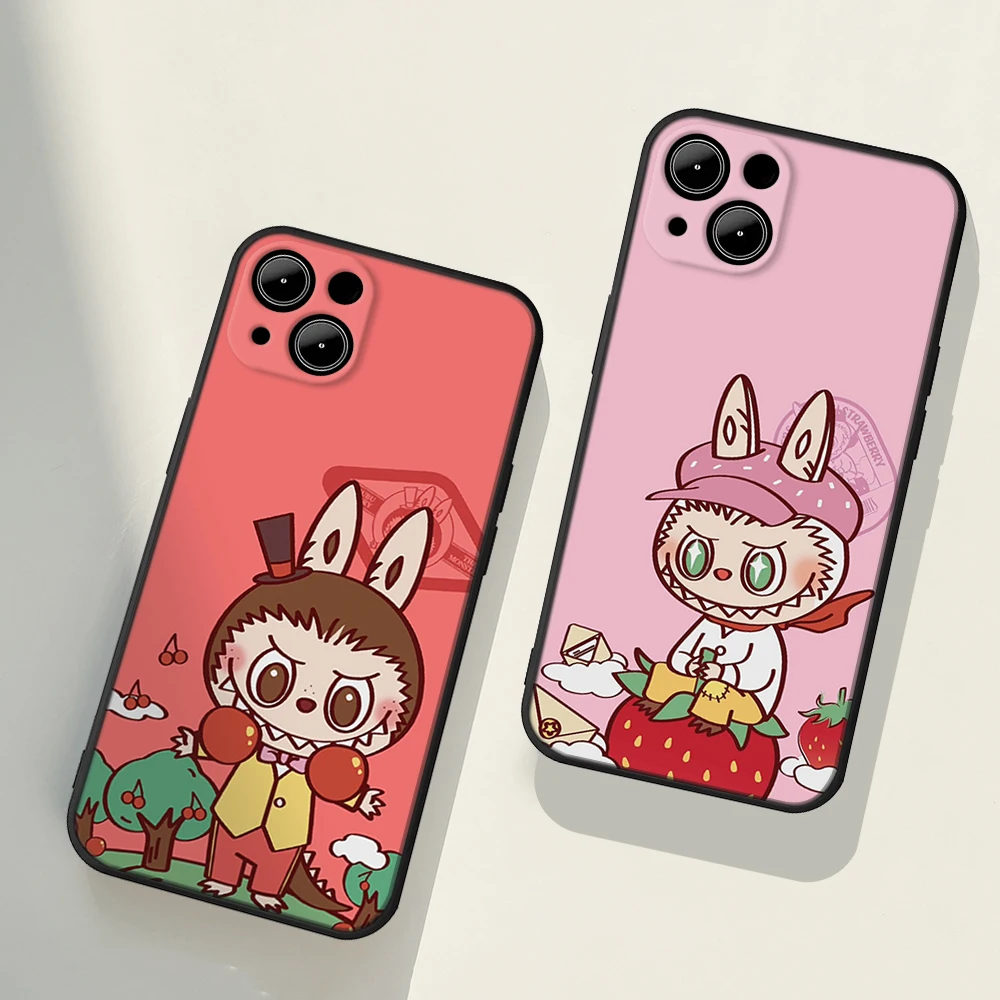 

FOR IPhone14 Cute Labubu illustrations Graffiti Art Phone Case IPhone 14 11 12 Pro 8 7 6 Plus X 13 Pro MAX SE 6 XR XS 13 Covers