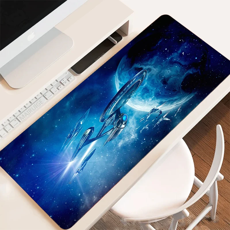 Star Treks Gaming Pad Desk Mat Mouse Mats Mousepad Gamer Pc Cabinet Games Office Accessories Keyboard Anime Extended Xxl Large