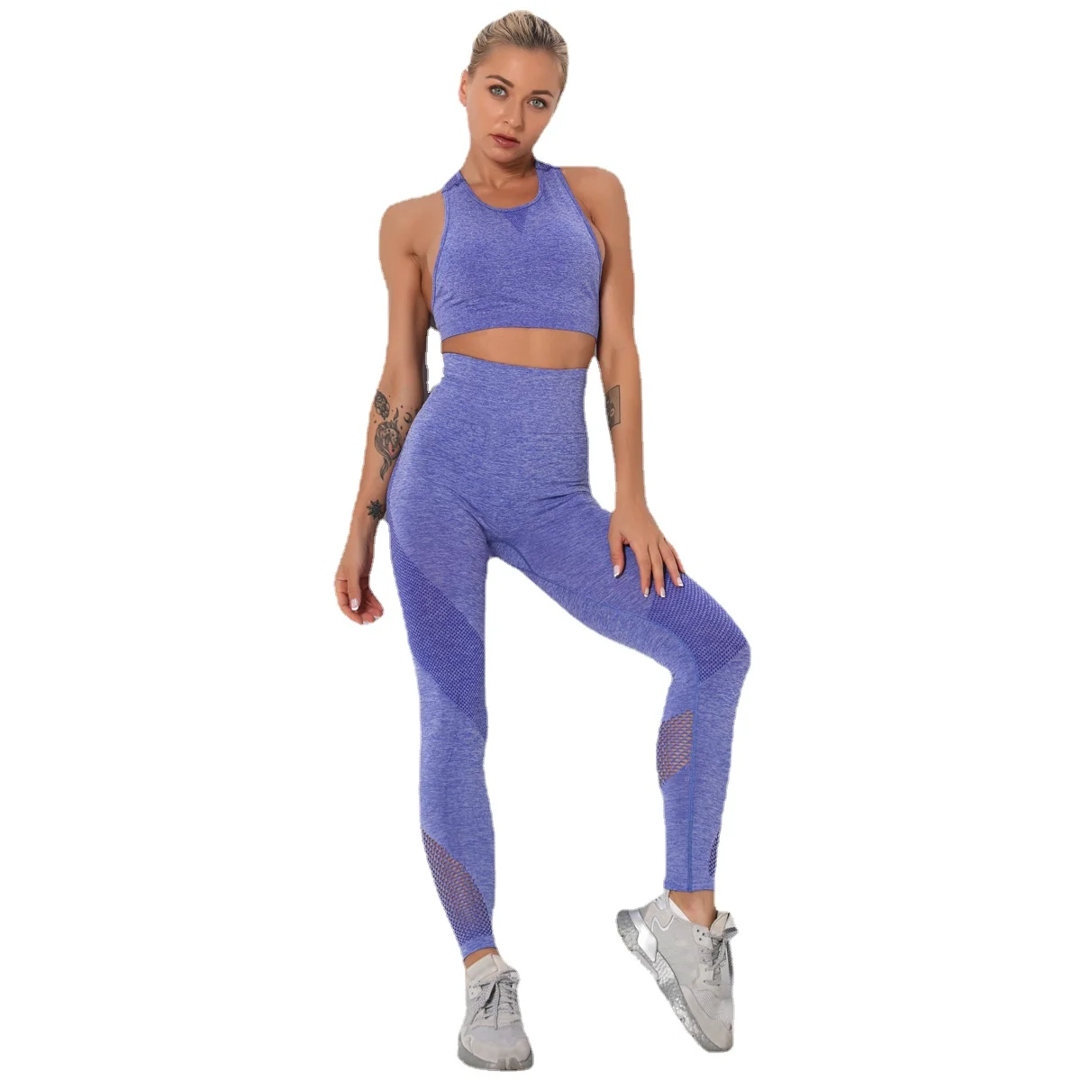 

спортивный костюм женск велосипедки Y2k одежда для женщин, бесшовный вязаный костюм для фитнеса, спортивный костюм для йоги, брюки, облегающий бюстгальтер с эффектом пуш-ап, комплекты с юбкой и штанами для йоги