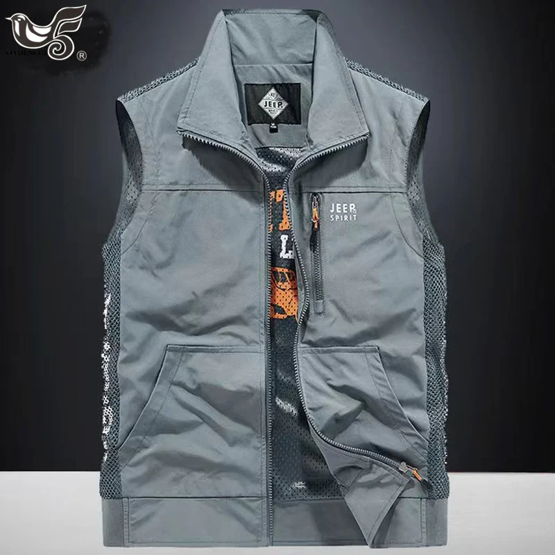 

Men's Waistcoat Jacket V Summer Breathable Climbing Hiking Fishing Work Sleeveless Fitness Joggers Sports Mesh Vs Clothing