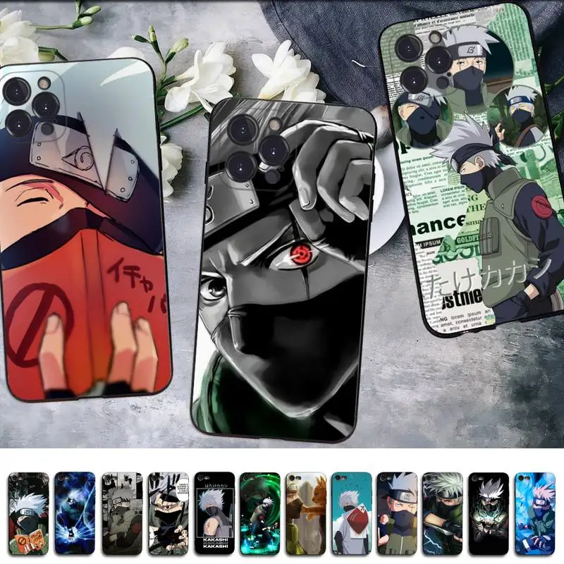 

BANDAI Naruto Hatake Kakashi Phone Case for iPhone 11 12 13 mini pro XS MAX 8 7 6 6S Plus X 5S SE 2020 XR case