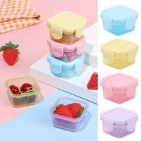 60ml plastic refrigerator organizer microwavable fresh keeping food storage box spice jar kitchen containers sealed case