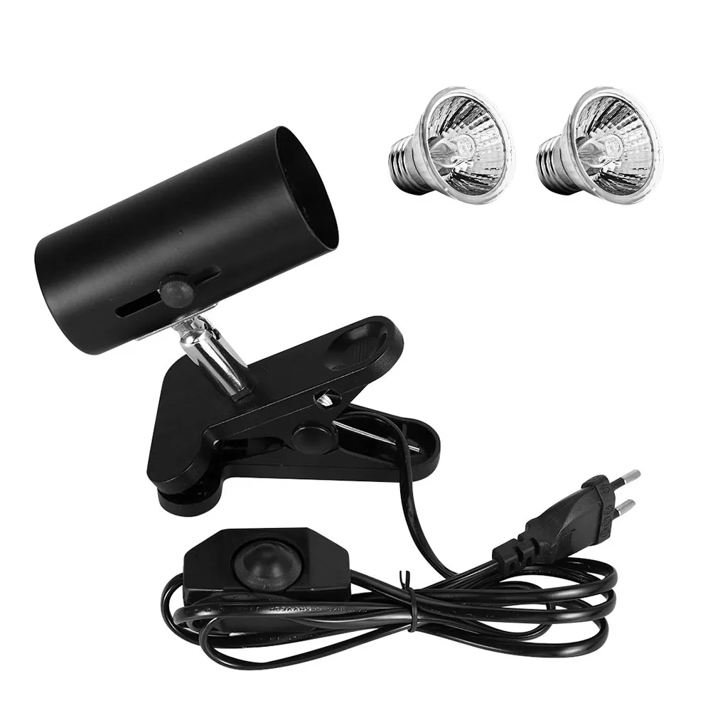 EU Plug E27 Sun Back Light 360-degree Adjustable UVA UVB Reptile Lamp Heat-resistant Aquarium |