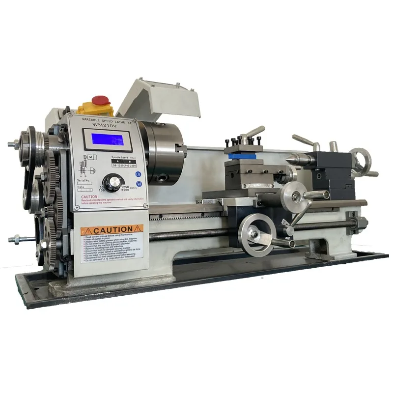 Household Small Machine Tool WM210V-800mm High-Precision Diy Multi-Function  Mini Metal Woodworking Micro Lathe