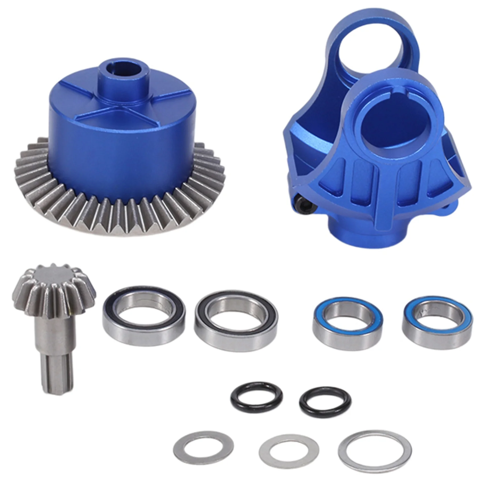 

Металл Diff чехол Diff Yoke Diff Gear 37T 13T для ARRMA 1/10 Kraton Senton Big Rock Granite Outcast 4X 4 запчасти для модификации, 3