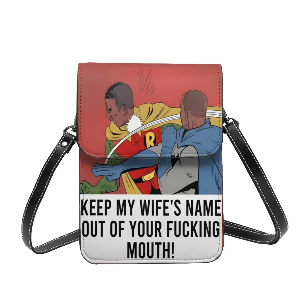 

Will Smith Slaps Chris Rock Shoulder Bag Comic Meme Travel Leather Mobile Phone Bag Female Gift Stylish Bags