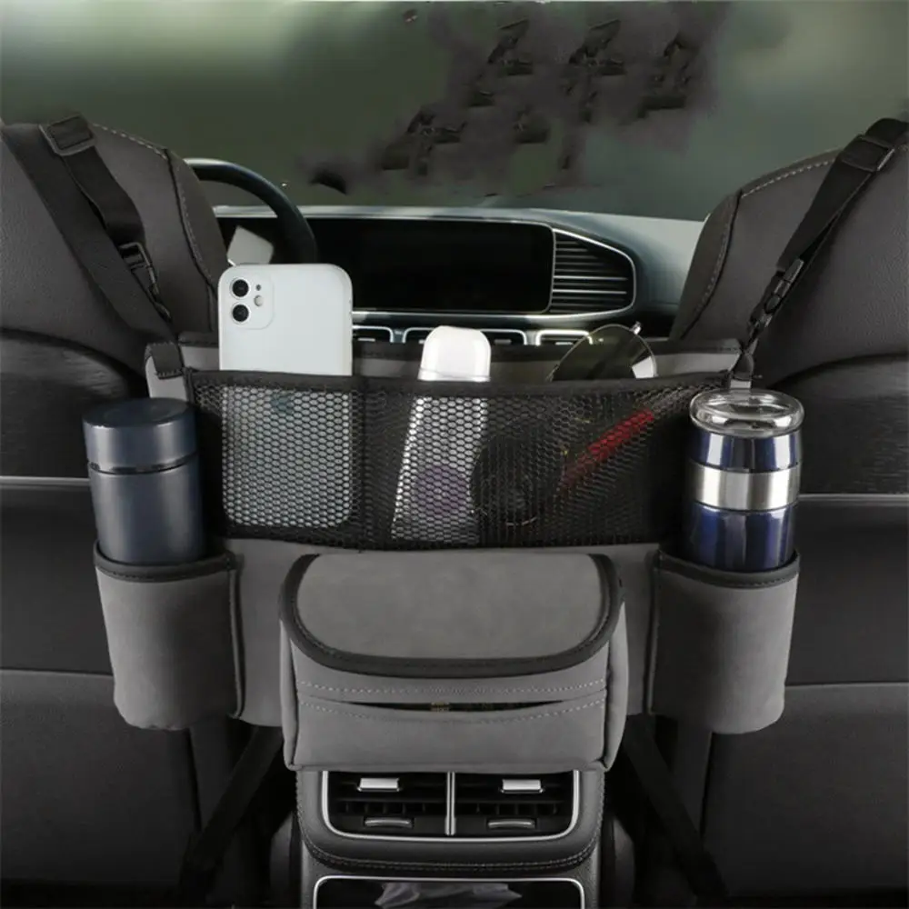 

1pcs Multi-function Waterproof Seats Storage Car Organizer Between Seats with Net Pocket Armrest Box Storage Car Storage