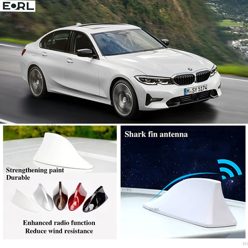 

For BMW 3-Series Shark Fin Antenna FM Signal Super Aerials Amplifier Waterproof Signal Amplifier FM/AM Radio Aerials