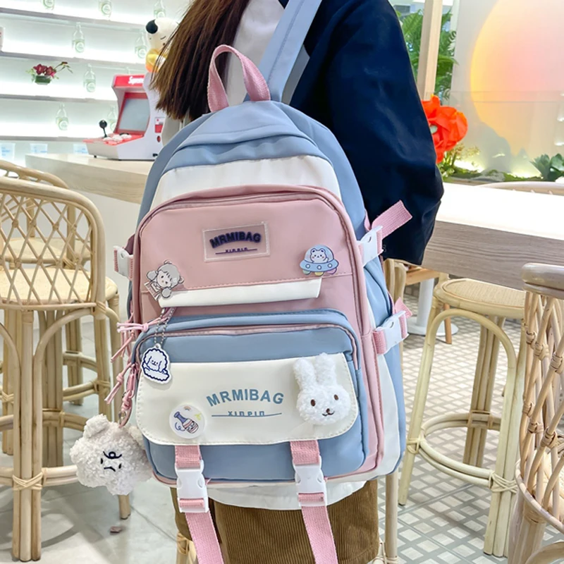 

Новинка 2022, милый женский рюкзак, Женский Повседневный Рюкзак, школьный рюкзак высокого качества для девочек-подростков, рюкзак для ноутбук...