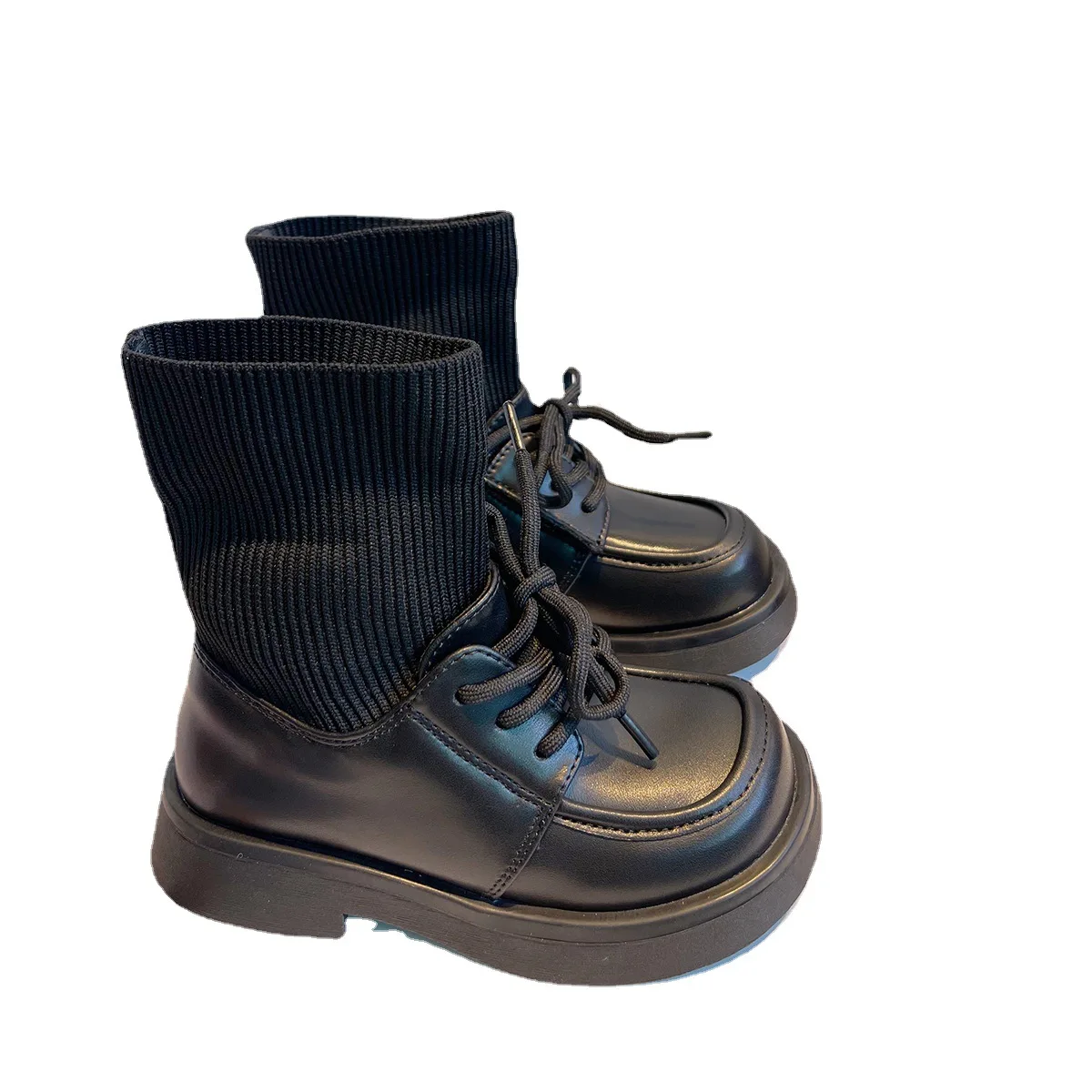 

Обувь для девочек, детские короткие Ботинки Martin, новинка 2022, осенние ботинки принцессы, ботинки-носки