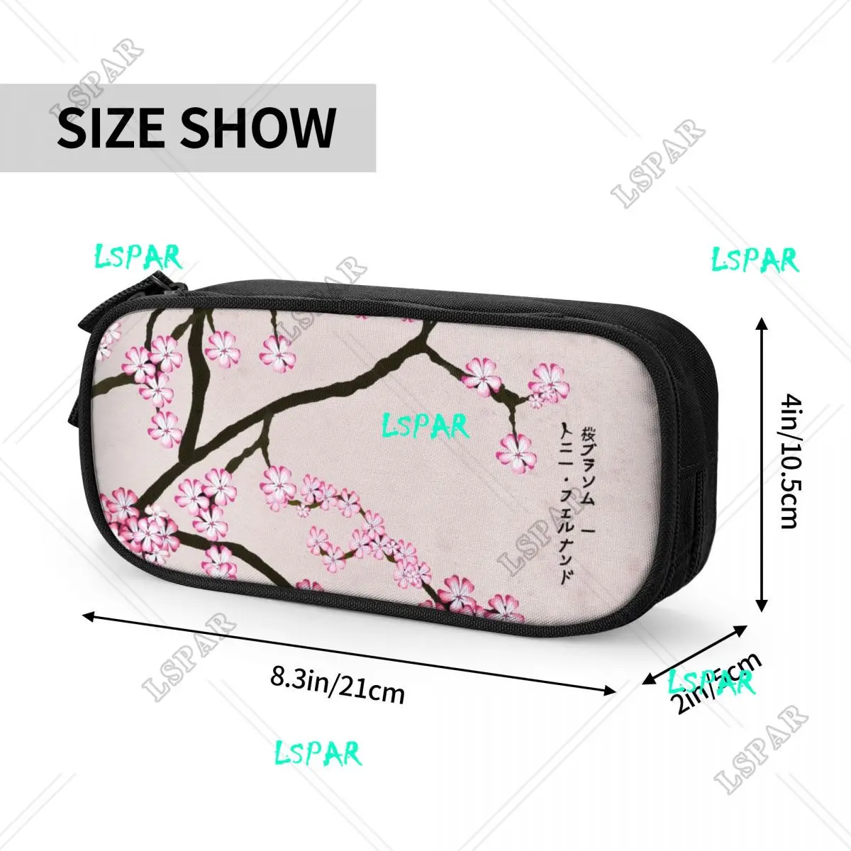 Индивидуальные розовые цветочные чехлы для карандашей с цветком вишни мальчиков