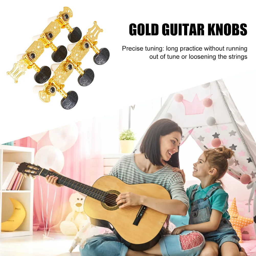 

Тюнеры для настройки акустической гитары, профессиональные Колки для настройки классической гитары с тонкой резьбой, Колки для гитары, акс...