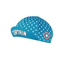 new classic summer polyester print little star blue cycling cap mens and womens mountain road bike racing cap moisture wicking