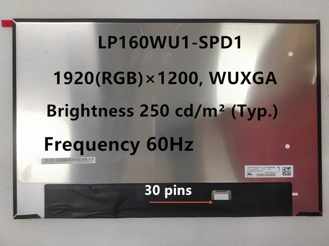 LP160WU1-SPD1 LP160WU1 (SP)(D1) SPD1 ЖК-экран ноутбука сменная панель дисплея матрица 16 0 дюймов IPS
