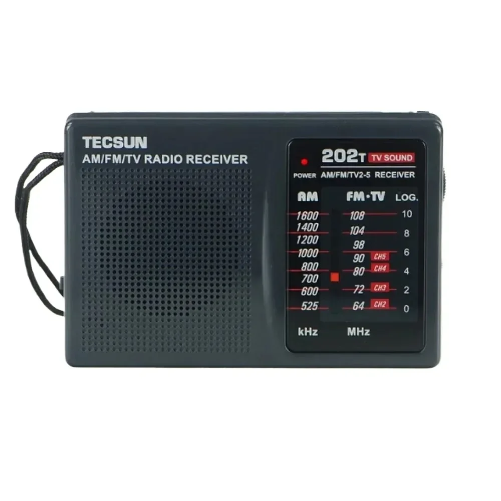 TECSUN R-202T AM/FM/TV Карманный радиоприемник Встроенный динамик Интернет Портативное