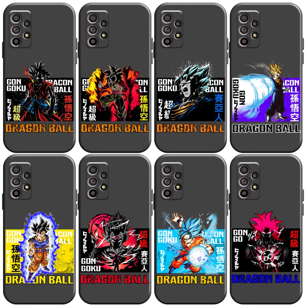 

Japanese Dragon Ball Anime Phone Case For Samsung Galaxy A32 4G 5G A51 4G 5G A71 A72 4G 5G Back Coque Carcasa Liquid Silicon