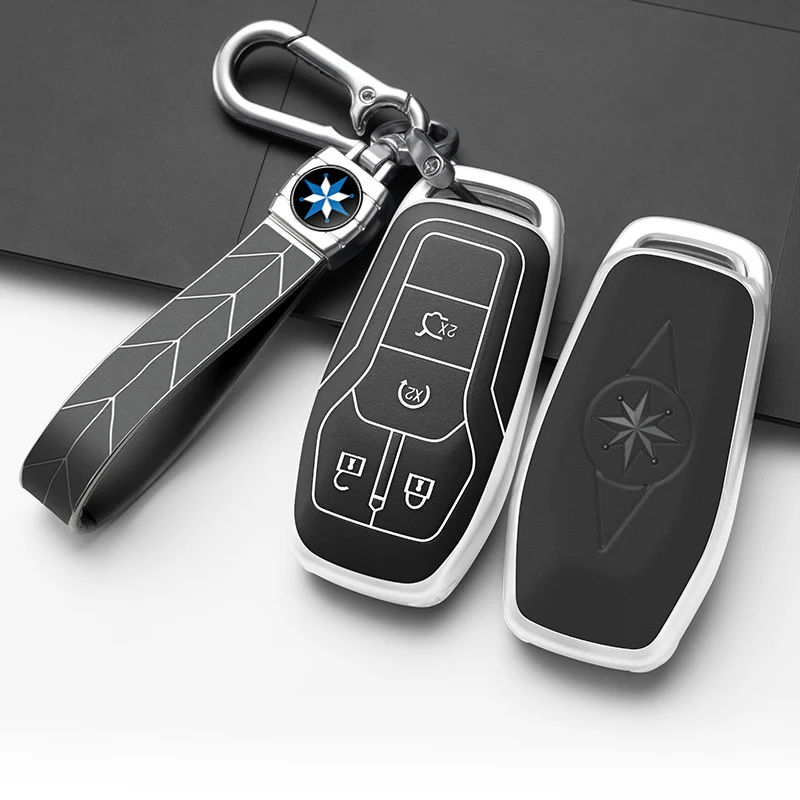 

Чехол для автомобильного ключа из ТПУ для Ford Edge Explorer Fusion Mustang F-150 F-450 Lincoln MKZ MKC 4/5 кнопок одна кнопка запуска